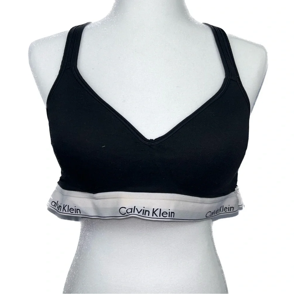 Calvin Klein Bralette Modern Molded Cups Pad Crisscross Adjustable Straps Bra XL